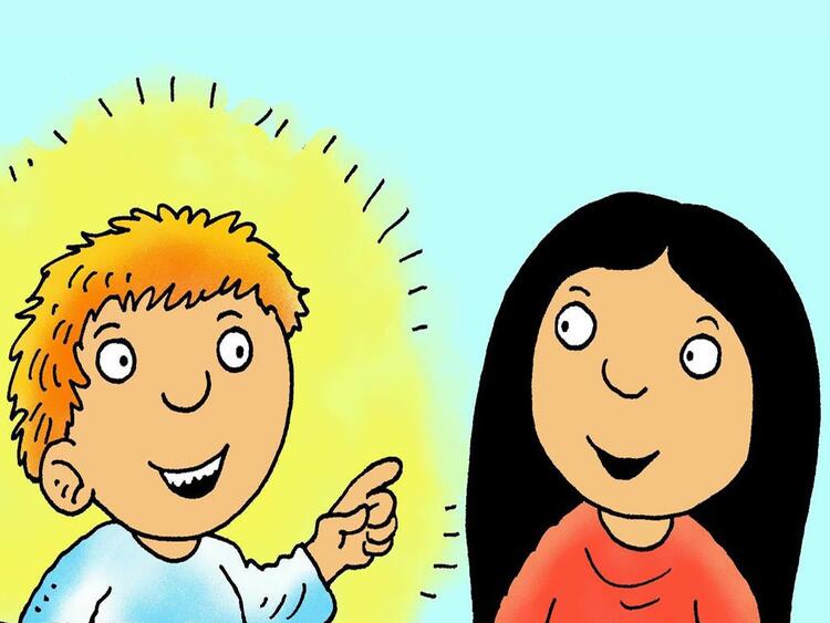 María y el ángel Gabriel 