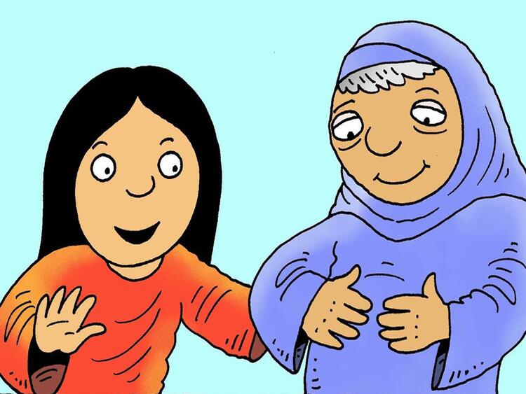 María y el ángel Gabriel 
