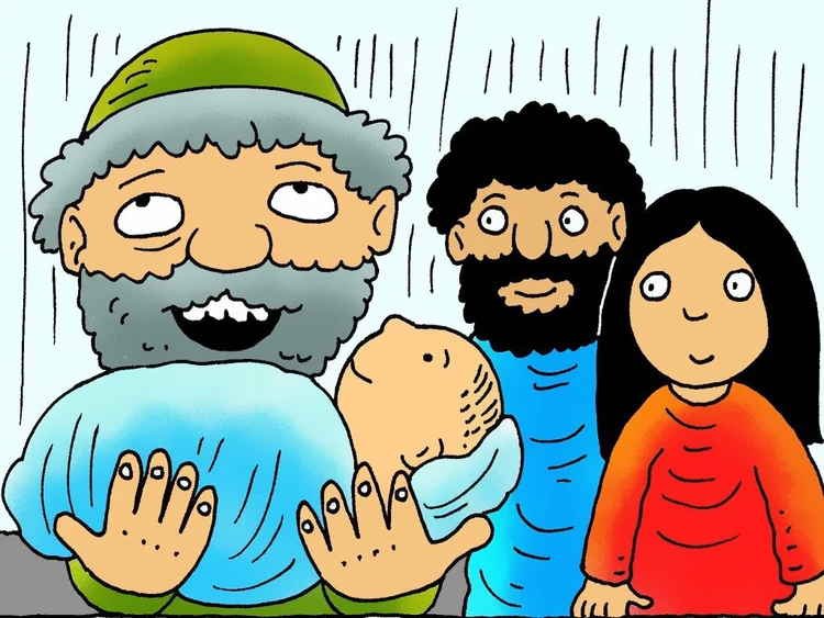 Cuando Jesús tenía 8 días de nacido