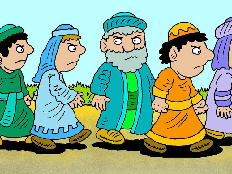 Jesús sana la mano de un hombre 
