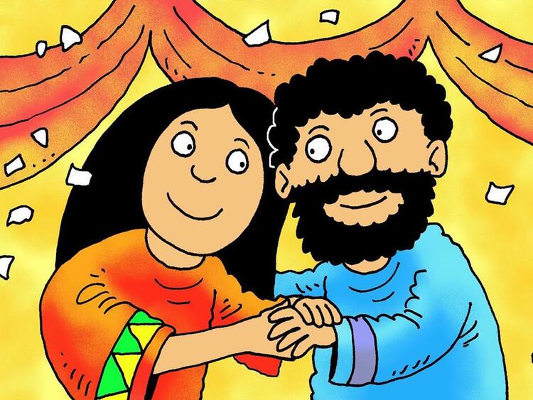 María y el ángel Gabriel