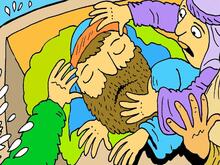&quot;¡Jesús despierta! ¡Ayúdanos! Las olas son demasiado grandes y no estamos seguros&quot;, gritaban.